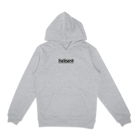 heavyweight logo hoodie (heather grey)