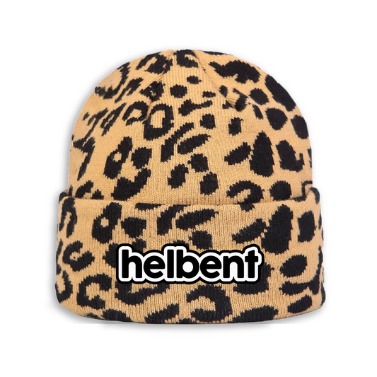 logo beanie (leopard)