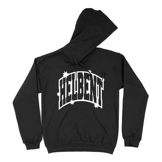 spellout hoodie (black)